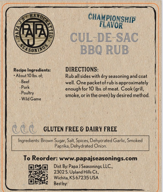 CUL-de-SAC BBQ Rub